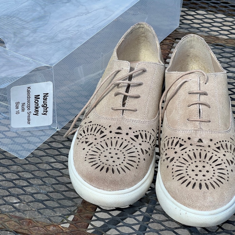 Naughty Monkey Kaleidoscope Suede Sneakers size 10 - Picture 2 of 10